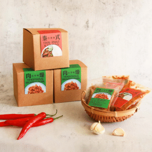 中華食驗室伴手禮 -雙拼禮盒組（泰式打拋豬肉 3入x 古早味肉燥3入）
